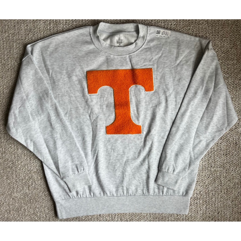 Gameday Couture Tennessee Volunteers Chenille Patch Sweatshirt Gray Orange Small